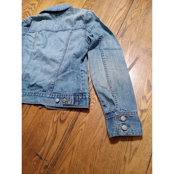 OLD NAVY Denim Jacket Jeans Womens MEDIUM Denim BLUE Preowned Summer Spring - Picture 12 of 12